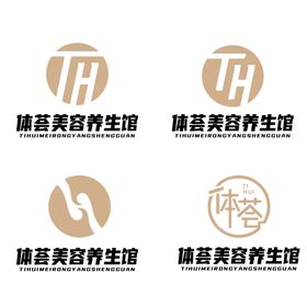 TH字母创意视觉立体logo