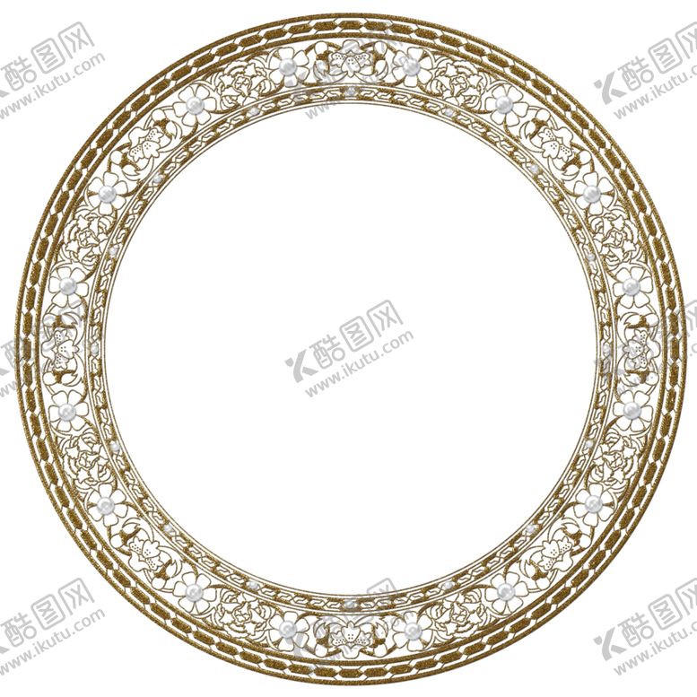 编号：34507510102049101513【酷图网】源文件下载-欧式复古花纹边框