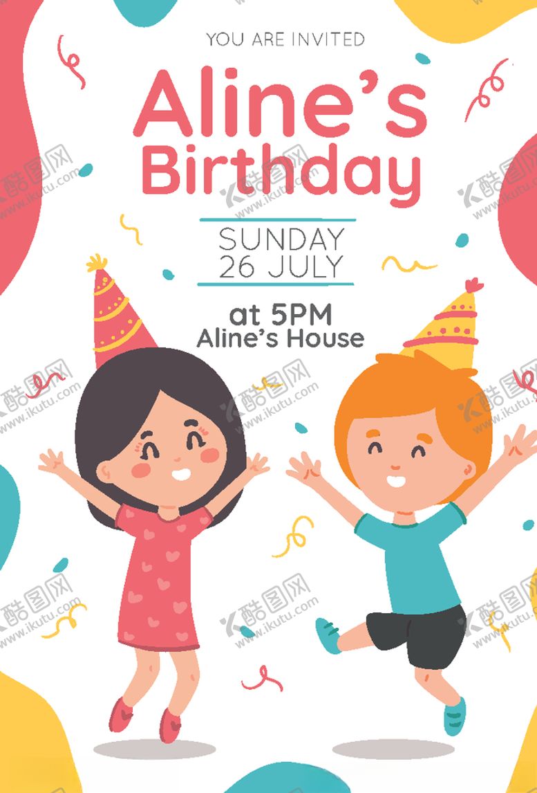 编号：75819709220946332899【酷图网】源文件下载-卡通邀请函