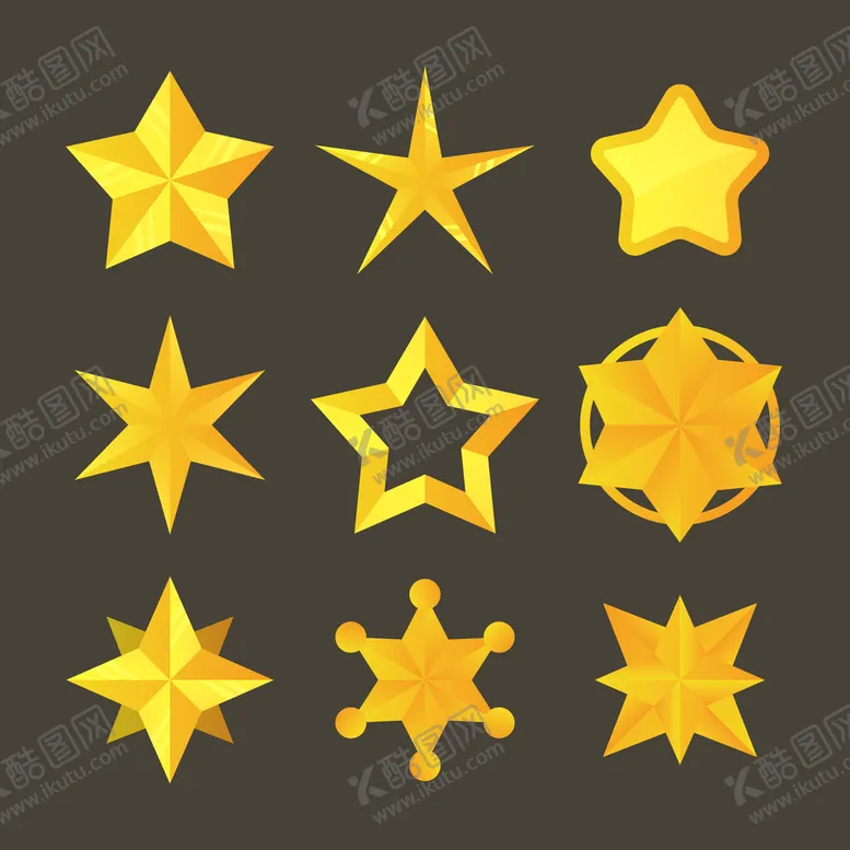 编号：61708710192351102548【酷图网】源文件下载-星星素材