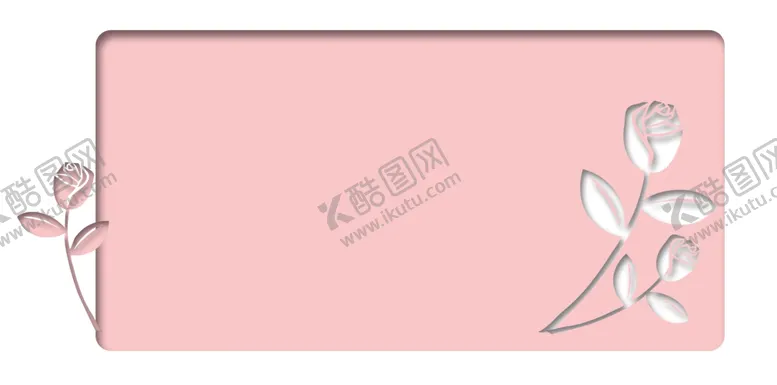 编号：81039306290332146297【酷图网】源文件下载-优雅玫瑰花粉色边框免抠元素