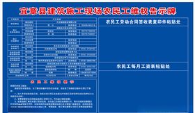 农民工维权告示牌