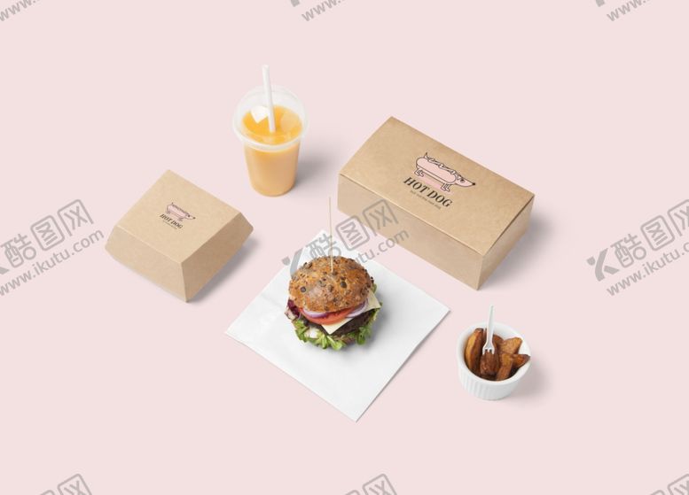 编号：24550709132216504393【酷图网】源文件下载-汉堡快餐智能贴图