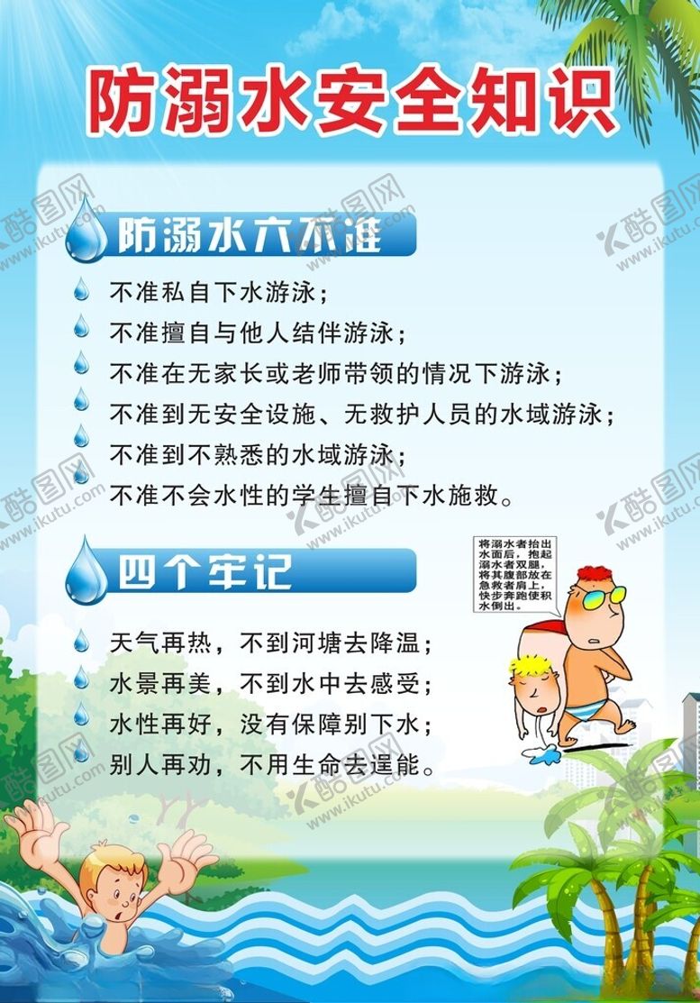 编号：82890601230451087375【酷图网】源文件下载-防溺水安全知识