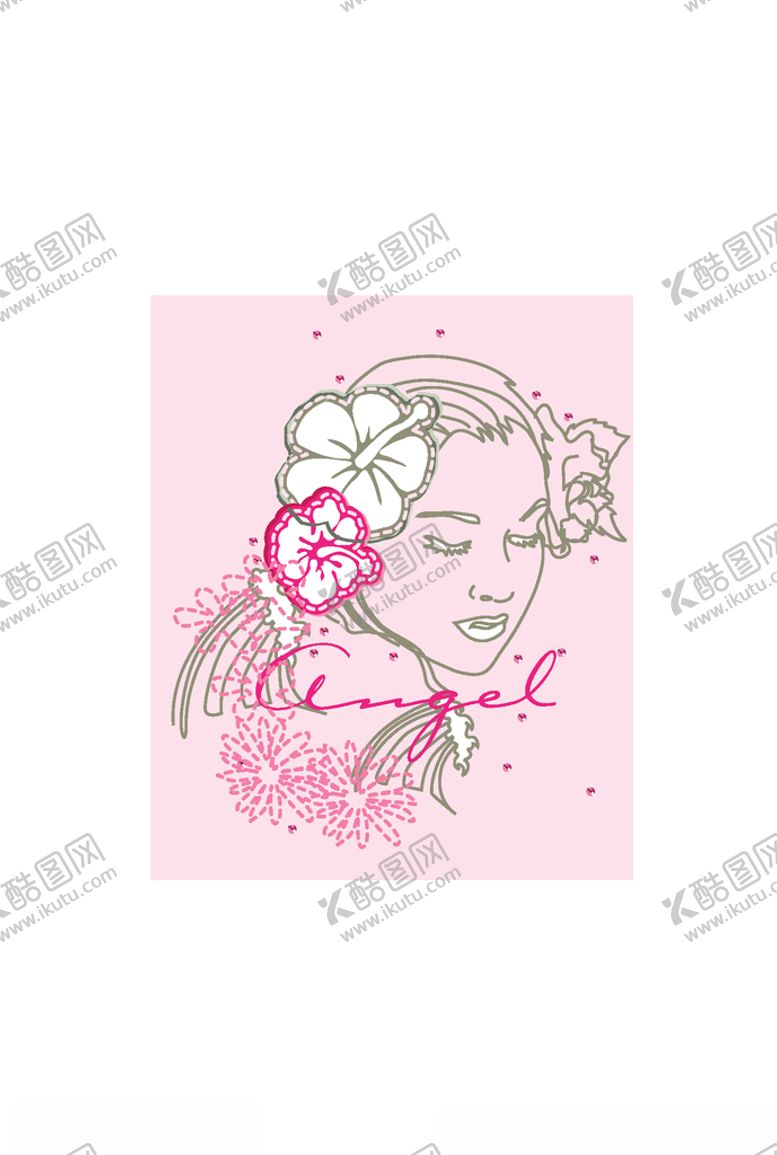 编号：58870805150300364574【酷图网】源文件下载-女装人物印花