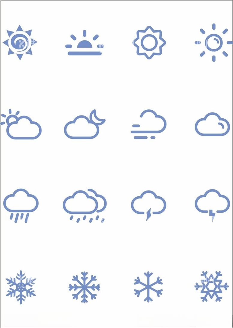 编号：16524711241248438521【酷图网】源文件下载-天气图标