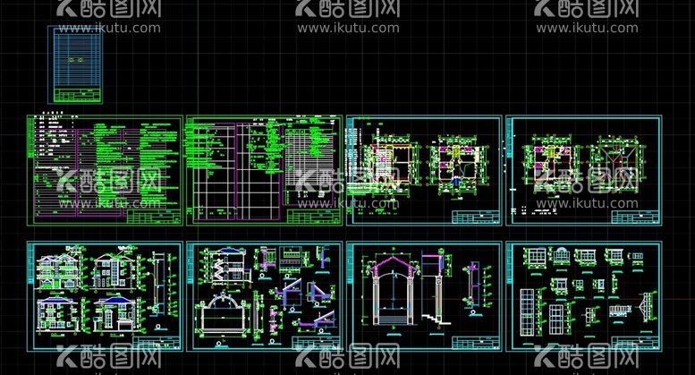 编号：80701911110119488726【酷图网】源文件下载-图纸别墅