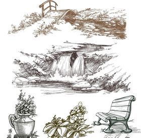 矢量手绘图画