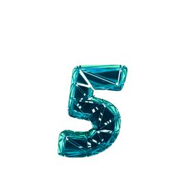3D破碎数字5