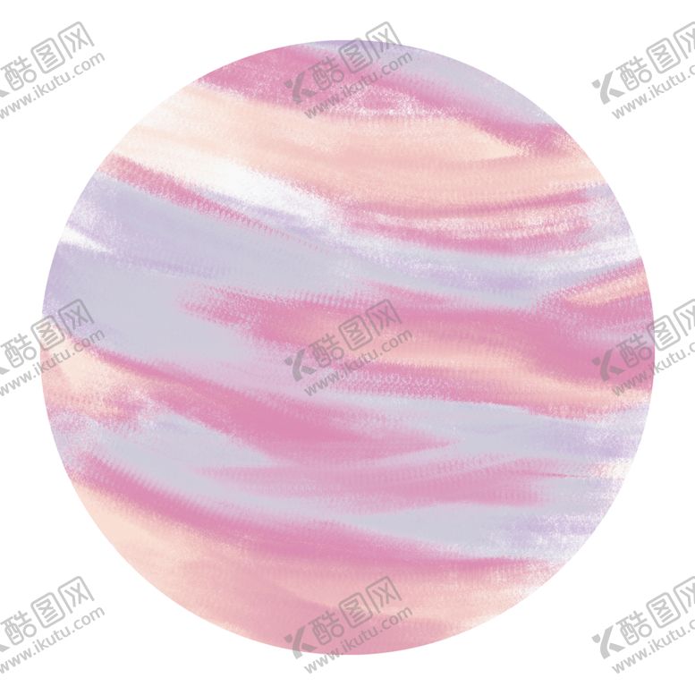 编号：51478403100726344680【酷图网】源文件下载-糖果色油画风星球