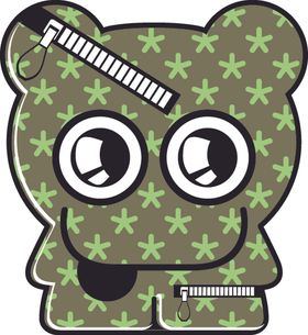 怪兽卡通手绘创意矢量