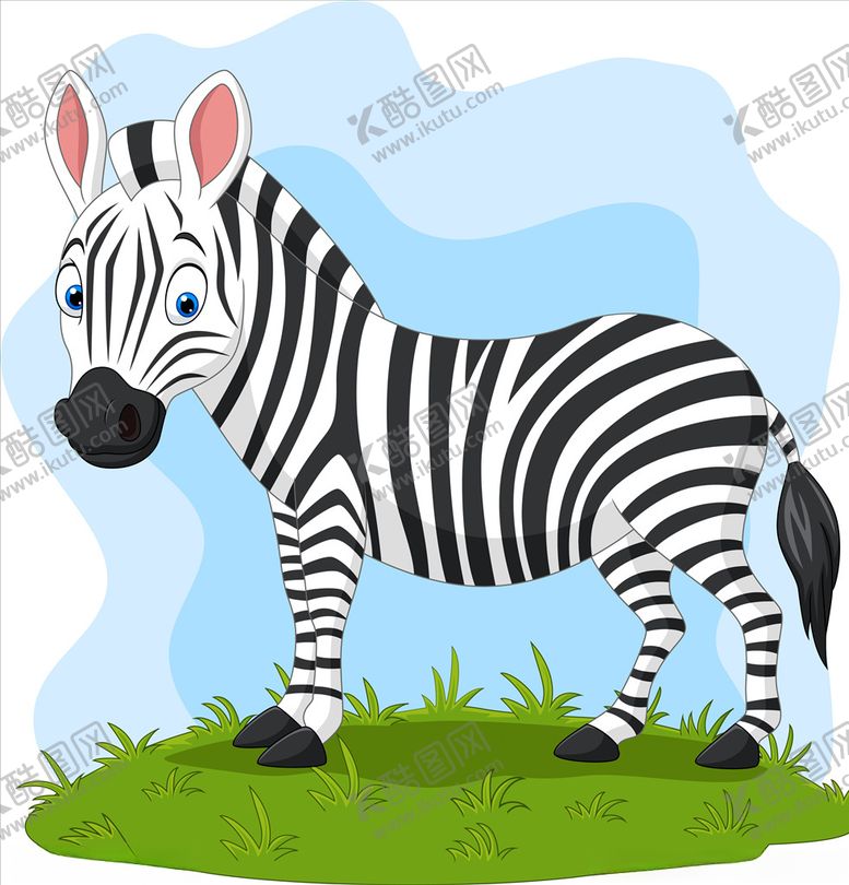 编号：11502610041835589472【酷图网】源文件下载-卡通斑马