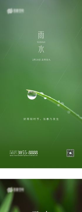 雨水海报