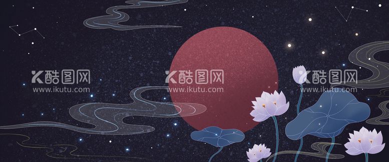 编号：86792310191801328453【酷图网】源文件下载- 手绘古风插画背景图片