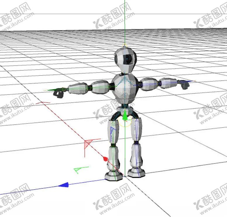 编号：24168911232120061260【酷图网】源文件下载-C4D模型机器人