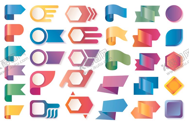 编号：63981104170022304587【酷图网】源文件下载-几何标签