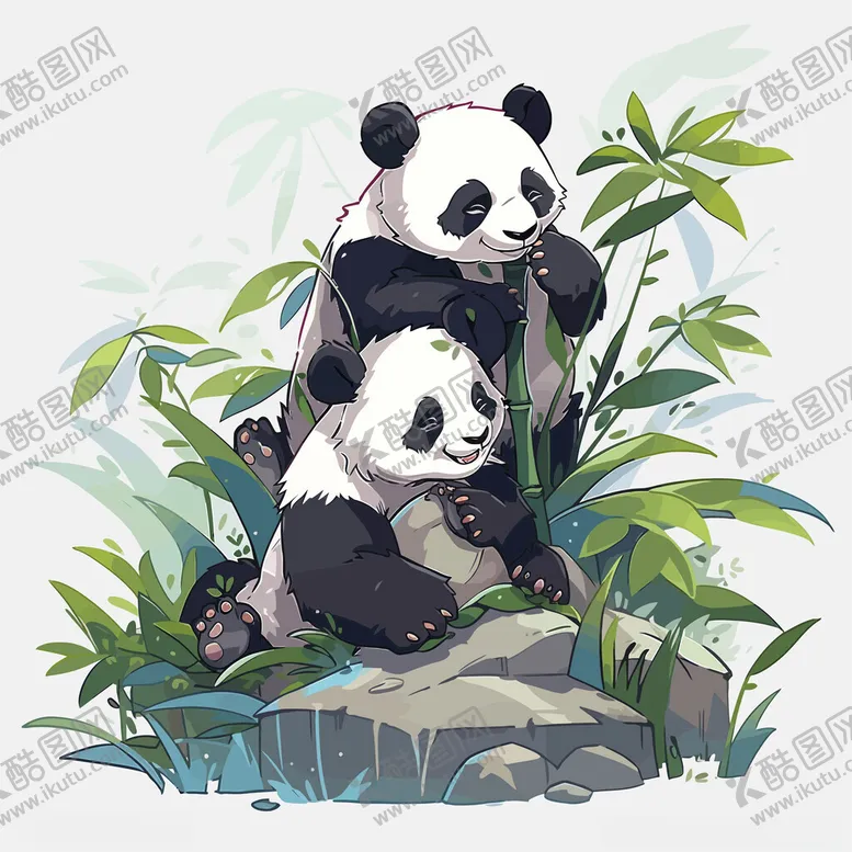 编号：66637012052000108710【酷图网】源文件下载-大熊猫插图