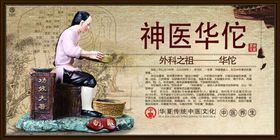 古代医学名人神医华佗展板