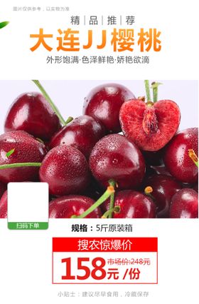 大连JJ樱桃5斤原装箱推广图