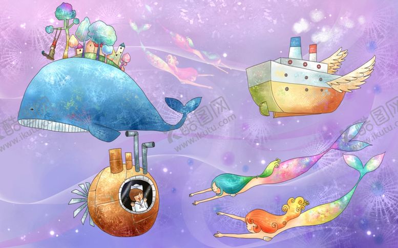 编号：13739109230227392228【酷图网】源文件下载-卡通背景墙