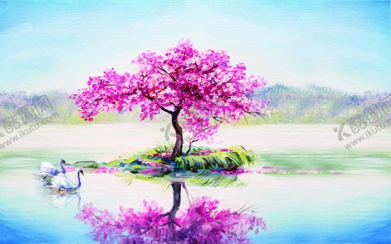 编号：20346406151644381648【酷图网】源文件下载-唯美山水画