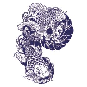 鲤鱼插画图案