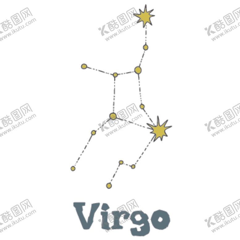 编号：31631909241450503699【酷图网】源文件下载-天空星座插画图案
