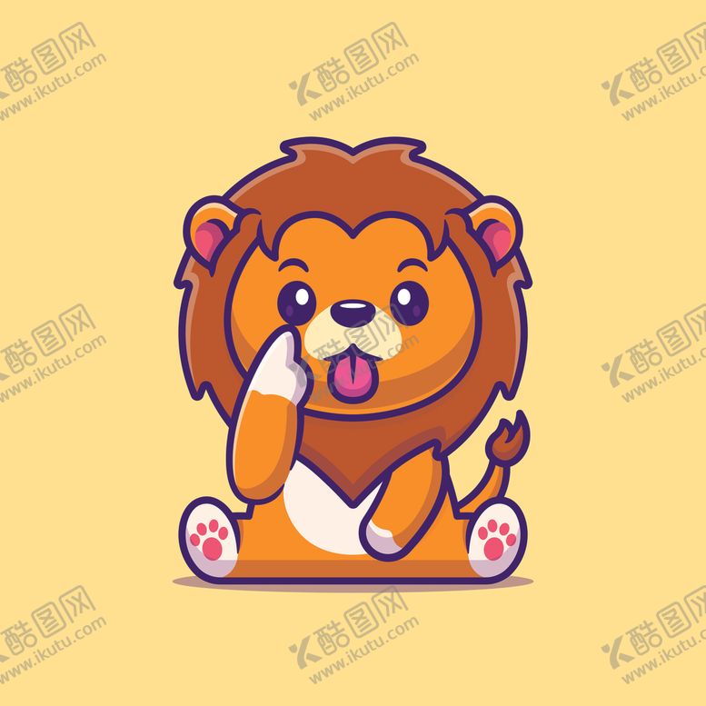 编号：87206612072311372172【酷图网】源文件下载-矢量卡通狮子