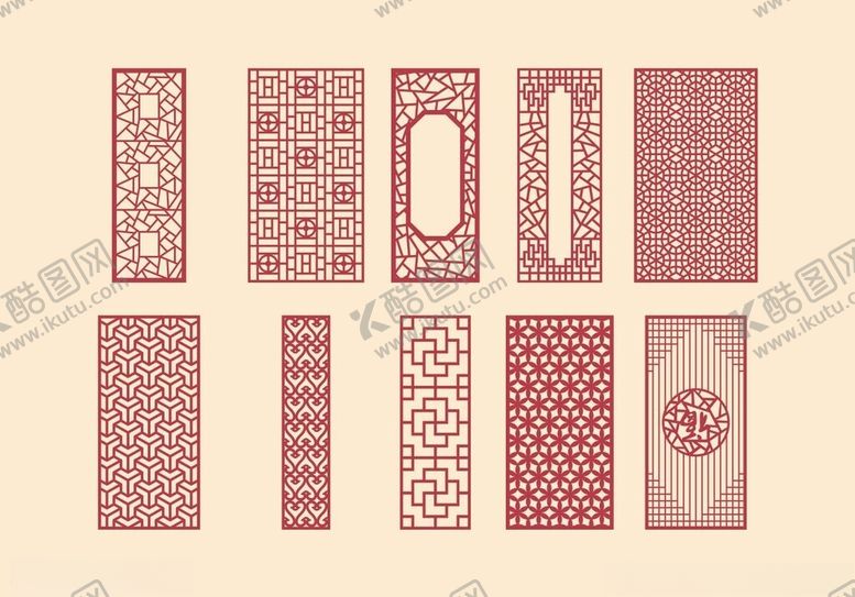 编号：19392711021821297305【酷图网】源文件下载-中式镂空雕花隔断