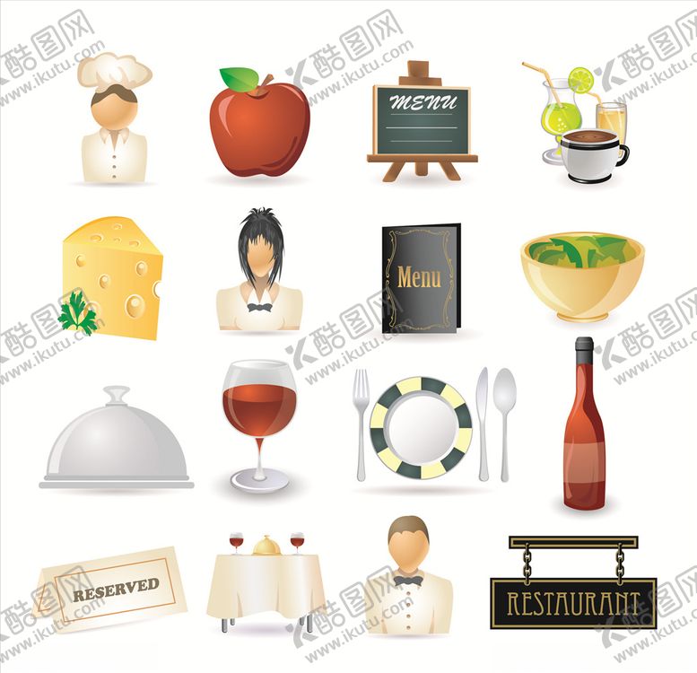 编号：82485909111700025955【酷图网】源文件下载-西餐果汁厨师