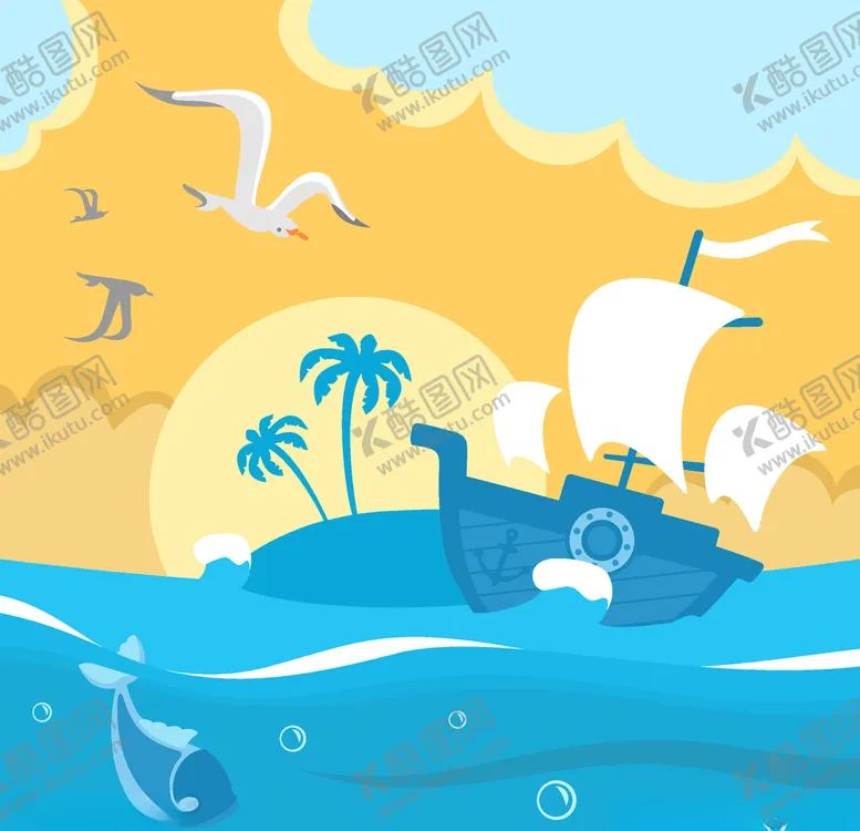 编号：98730804232055243989【酷图网】源文件下载-海洋和船只