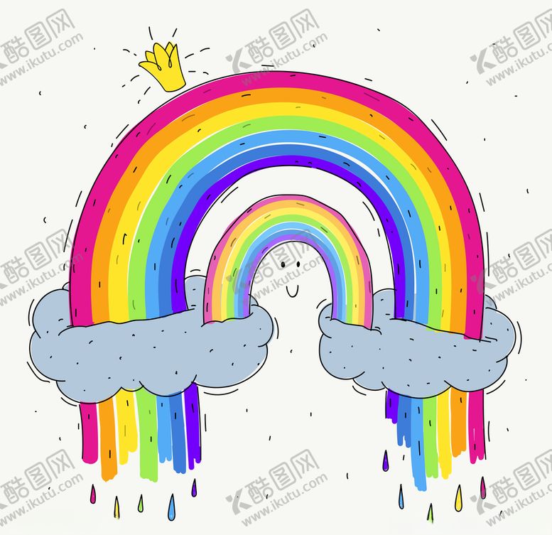 编号：65441109271418401388【酷图网】源文件下载-卡通儿童节精美彩虹桥