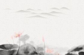 莲花荷花电视背景墙装饰画