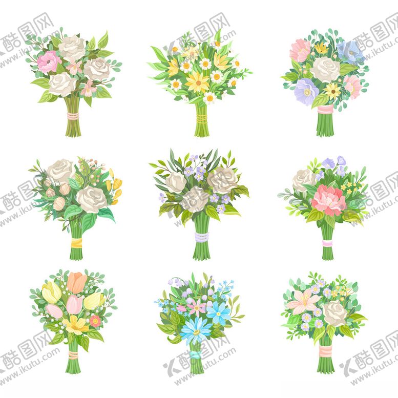 编号：80398802281614079212【酷图网】源文件下载-婚礼花束插图
