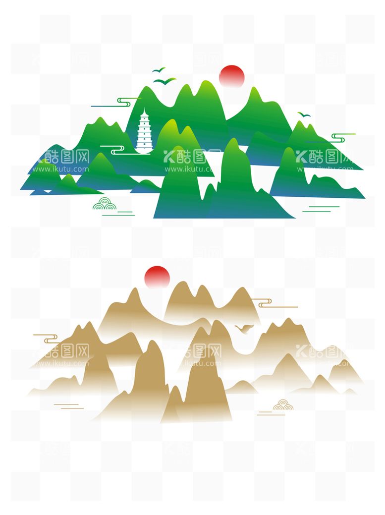 编号：69081212220505318147【酷图网】源文件下载-中式水墨山水