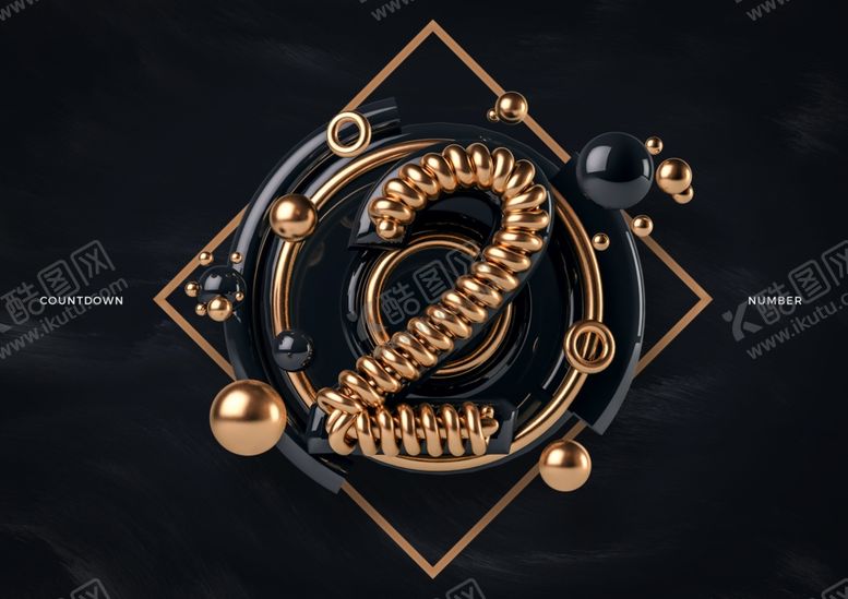 编号：47594209241353215725【酷图网】源文件下载-创意C4D数字艺术立体字体设计