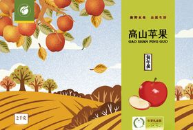 苹果包装展开图