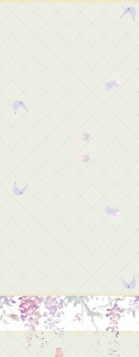 淡绿色梦幻花卉背景图