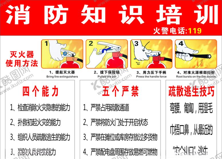 编号：30142607052020129000【酷图网】源文件下载-消防知识培训