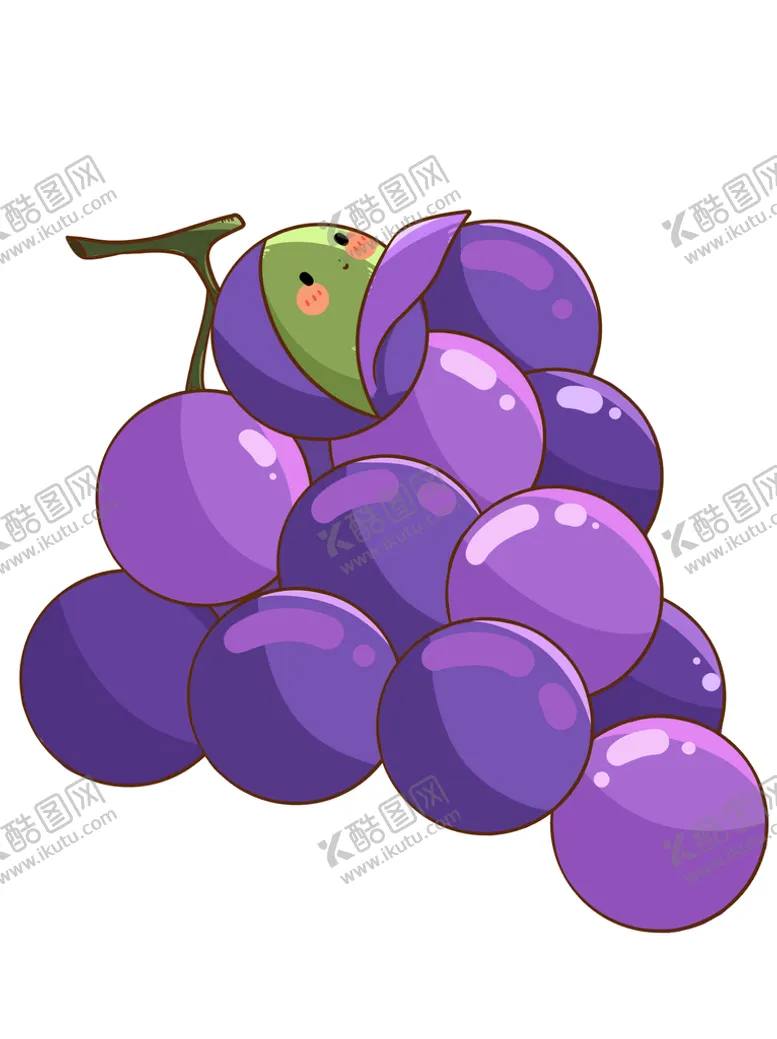 编号：08379509240729199204【酷图网】源文件下载-卡通葡萄
