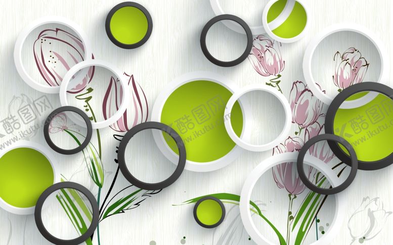 编号：29588910050115315813【酷图网】源文件下载-圆圈背景墙