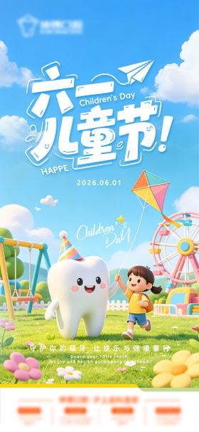 口腔儿童节海报