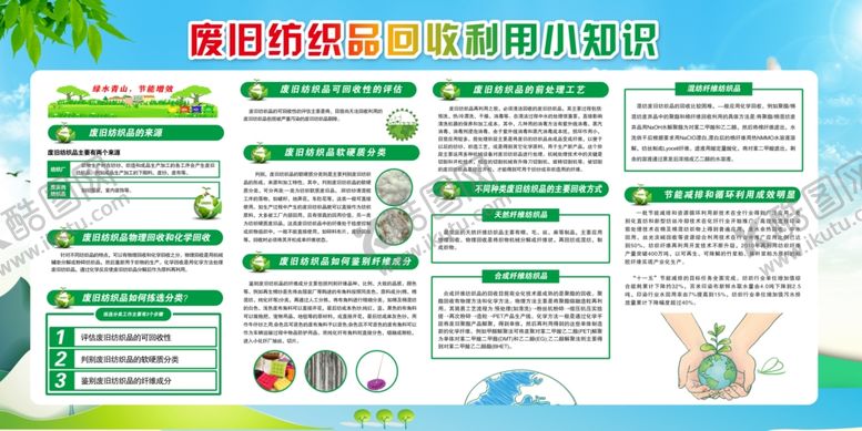 编号：77896409221615575446【酷图网】源文件下载-纺织品回收利用