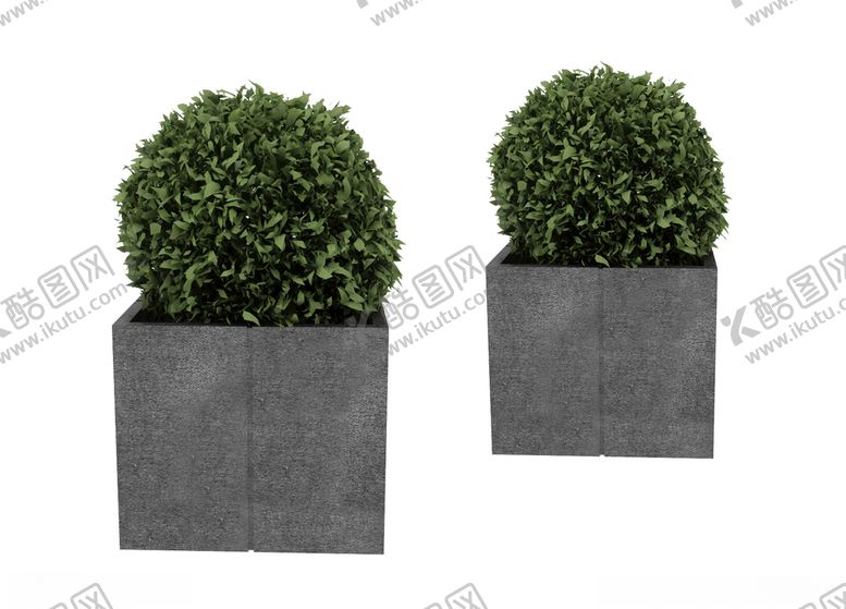 编号：93023005130732513319【酷图网】源文件下载-球形植物盆栽3d模型