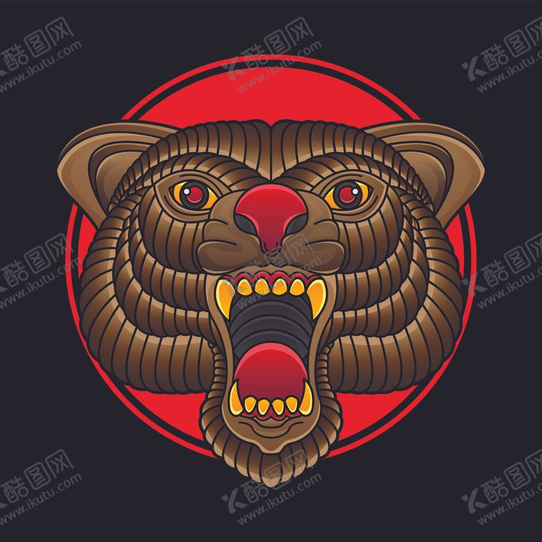 编号：42100010072351332523【酷图网】源文件下载-黑豹创意头像