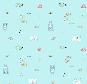 彩色卡通动物园