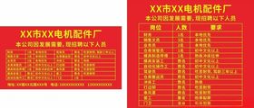工厂招聘模板