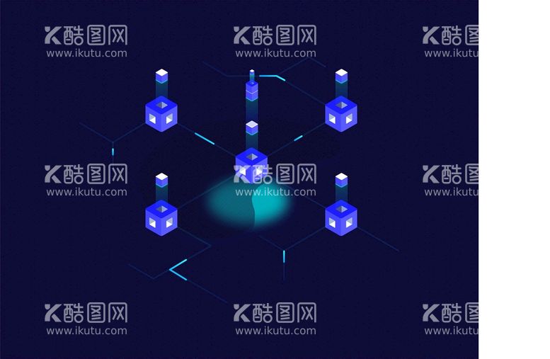 编号：16375909181042416208【酷图网】源文件下载-2.5D区块链