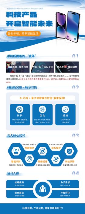 科技产品易拉宝