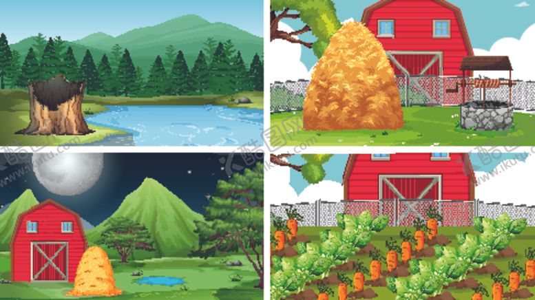 编号：21287610071619566593【酷图网】源文件下载-卡通农场